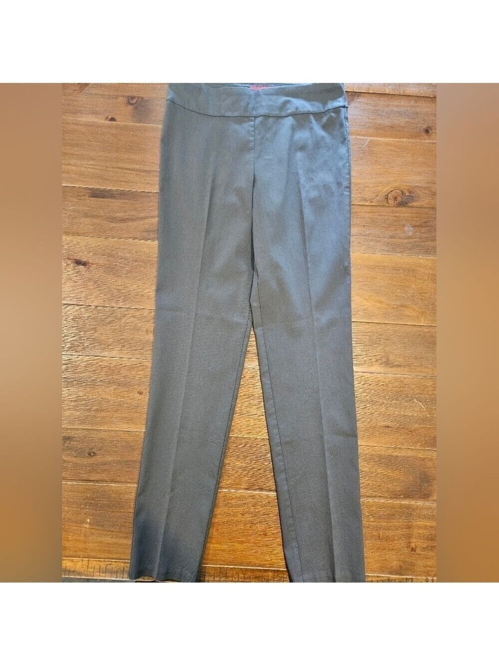 KRAZY LARRY WOMEN'S STRETCHY PULL-ON ANKLE PANT TUMMY CONTROL SIZE 10